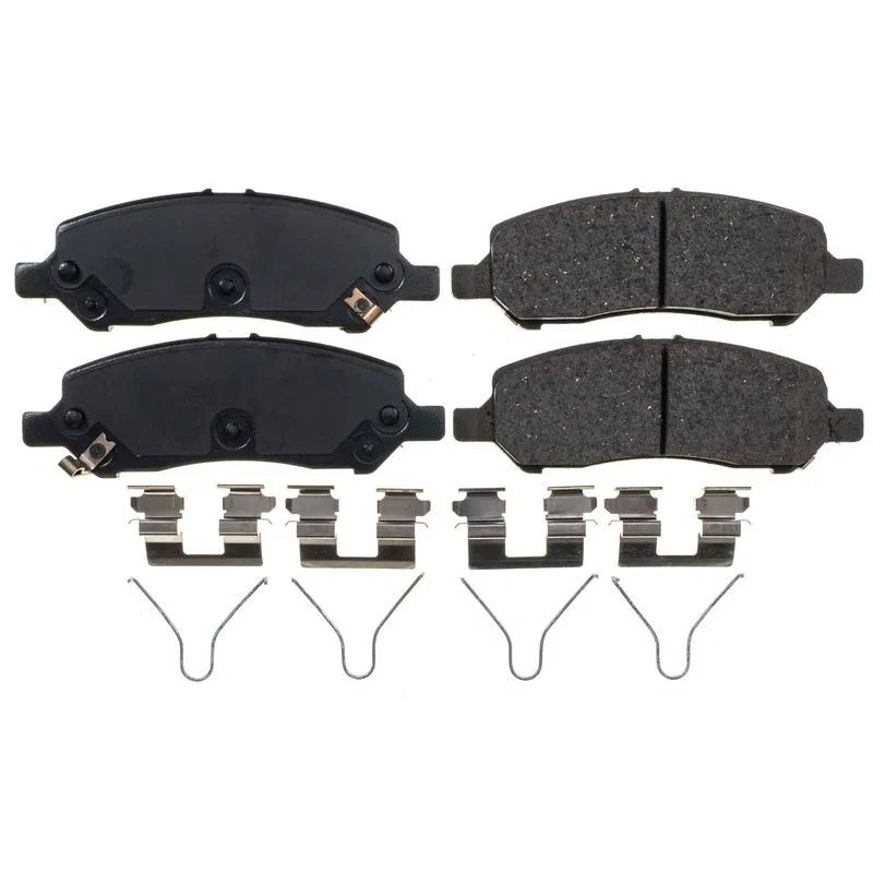 17-1647 – POWERSTOP Brake Pad, FMSI Number D1647 Ceramic Brake Pads Set Of 4 With Premium Stainless Steel Hardware